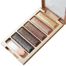 5 Colors Diamond pigment makeup eyeshadow pallette to eye kit maquiagem eye shadow beauty naked pallette
