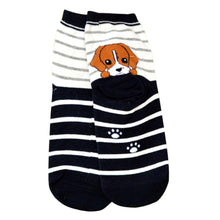 3D Animals Cartoon Socks Women Puppy Footprints Floor Cotton sock Women's Casual Charactor Socks