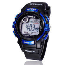 Boy Multifunction Digital LED Sports Alarm Date Waterproof Wrist Quartz Watch