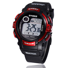 Boy Multifunction Digital LED Sports Alarm Date Waterproof Wrist Quartz Watch