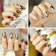 4pc / lot Mirror Effect Metal Multi-color Paint Topc oat Metal Nail Art Polish Woman Lady Makeup DIY Nail Art Tools Set
