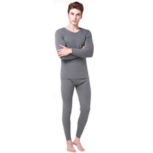 2 pieces Cotton Thermal Underwear Set Warm Thicken Long Johns Tops Bottom