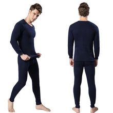 2 pieces Cotton Thermal Underwear Set Warm Thicken Long Johns Tops Bottom