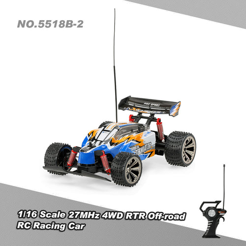 5518B-2 27MHz 116 4WD RTR 18kmh High Speed Racing Off-road RC Car Remote Control Car Boys Toys