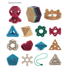 NdFeB Magnetic Beads Balls Spheres 3D Puzzle 125Pcs 5mm Magnetic Beads Educational Kids Toys Intelligence Development DIY Toys