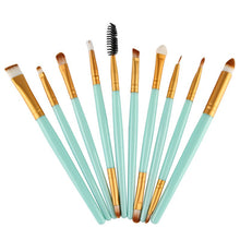 10pcss Pro Beauty Eye Shadow Eyeliner Cosmetic Makeup Brush Brushes Set Tool