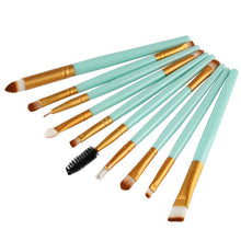 10pcss Pro Beauty Eye Shadow Eyeliner Cosmetic Makeup Brush Brushes Set Tool