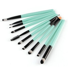 10pcss Pro Beauty Eye Shadow Eyeliner Cosmetic Makeup Brush Brushes Set Tool