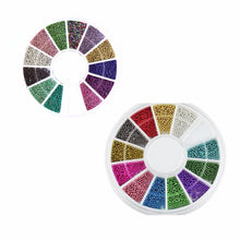 12 Colors Glitter Mix Color UV Gel Nail Art Acrylic Set