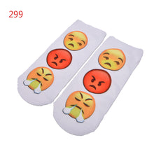 10 Styles Women 3D Printed Smiley Face Emoticons Emoji Amusing Ankle Socks Costume Accessories For Women