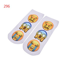 10 Styles Women 3D Printed Smiley Face Emoticons Emoji Amusing Ankle Socks Costume Accessories For Women