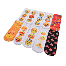 10 Styles Women 3D Printed Smiley Face Emoticons Emoji Amusing Ankle Socks Costume Accessories For Women