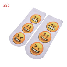 10 Styles Women 3D Printed Smiley Face Emoticons Emoji Amusing Ankle Socks Costume Accessories For Women