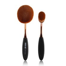 2pcs Powder Foundation Brush Blend Tools Oval Cosmetic Cream Puff Powder Blush Make Up Brushes