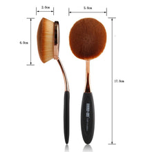 2pcs Powder Foundation Brush Blend Tools Oval Cosmetic Cream Puff Powder Blush Make Up Brushes