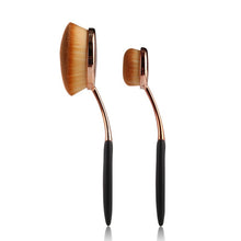 2pcs Powder Foundation Brush Blend Tools Oval Cosmetic Cream Puff Powder Blush Make Up Brushes