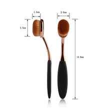2pcs Powder Foundation Brush Blend Tools Oval Cosmetic Cream Puff Powder Blush Make Up Brushes