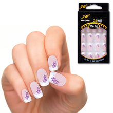 25 Patterns Acrylic Designer Nail tips False French Nails Full 24pcss