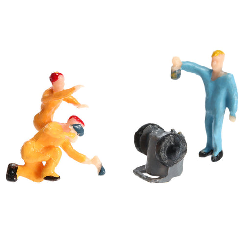 25Pcs Workmen Model Train Workers Figures Workman Painted Little People Model Building 1:87 Scale Toy Figures for Kids