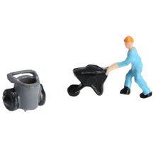 25Pcs Workmen Model Train Workers Figures Workman Painted Little People Model Building 1:87 Scale Toy Figures for Kids