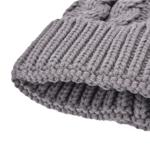 2Pcs Mother Kids Child Baby Warm Knit Beanie Pom Hat Crochet Ski Cap 6 Colors