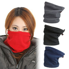 3 in 1 Multifunctional Scarf Men Women Thermal Warm Fleece Snood Scarf Neck Warmer Beanie Ski Balaclava Hat