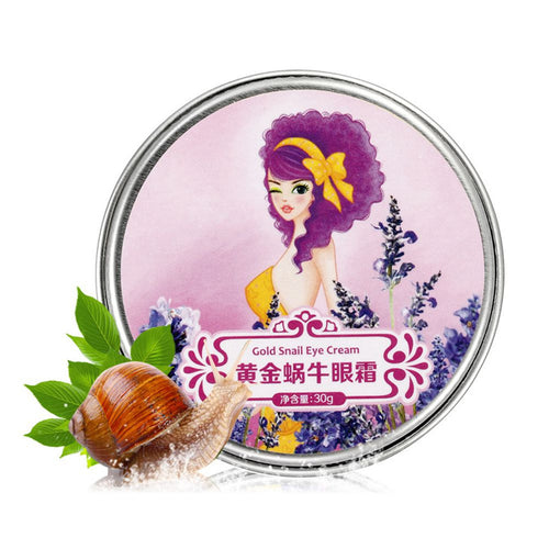30g Anti-Dark Circle Wrinkle Anti Puffiness Wrinkles Gold Snail Repair Eye Cream