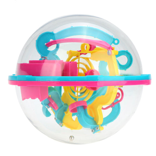 3D Spherical Maze Intellect Ball Balance Magical Puzzle Maze Ball with 208138118100 Barriers Educational Kids Toys