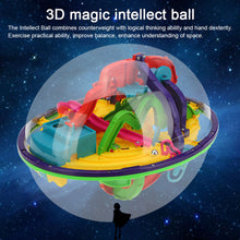 3D Spherical Maze Intellect Ball Balance Magical Puzzle Maze Ball with 208138118100 Barriers Educational Kids Toys