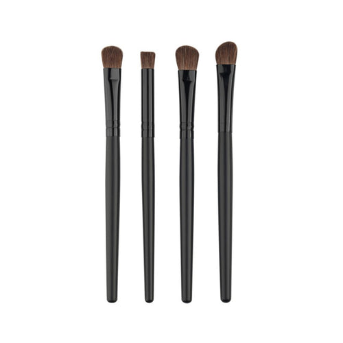 4pcss Professional Eye Brushes Set Eyeshadow Foundation Mascara Blending Pencil Brush Makeup Tool Cosmetic Black Popular