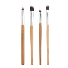 4pcss Professional Eye Brushes Set Eyeshadow Foundation Mascara Blending Pencil Brush Makeup Tool Cosmetic Black Popular