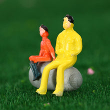 50Pcs Colorful People Model Painted Model Toy Figures Train Passenger Model Seated People Building Layout 1:87 Scale for Kid
