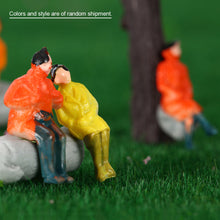 50Pcs Colorful People Model Painted Model Toy Figures Train Passenger Model Seated People Building Layout 1:87 Scale for Kid