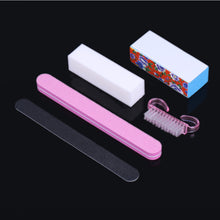 5Pcs Nail Files Rectangular Nail Files Brush Beauty Nail Art Manicure Tools Kit Accessories Styling tools