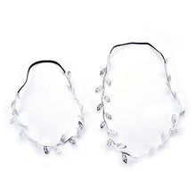 2Pcs Gold Silver Leaves Hairbands Korean Hair Accessories Bridal Trendy Jewelry For Mother and Baby Gifts