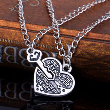 2pc Key Unlock My Heart Lock Best Friend Necklace For Women Lover Fine Jewelry