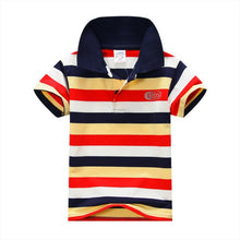 1-7Y Baby Children Boys Striped T-shirts Kids Tops S Tee Polo Shirts Clothing