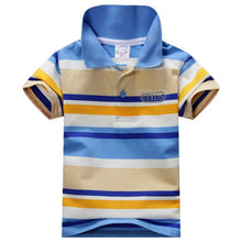 1-7Y Baby Children Boys Striped T-shirts Kids Tops S Tee Polo Shirts Clothing
