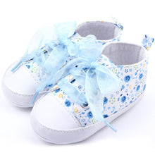 born 0-12 Months Toddler Baby Girls Crib Shoes Soft Sole Anti-slip Floral Walk Sneaker First Walkers