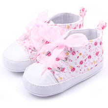 born 0-12 Months Toddler Baby Girls Crib Shoes Soft Sole Anti-slip Floral Walk Sneaker First Walkers