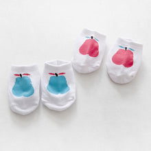born Baby Infant Unisex Ankle Socks Pear Print Cotton Anti-slip Socks Crib Shoes Y2