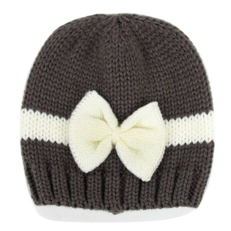 born Baby Kids Girls Boys Lovely Bowknot Knitted Crochet Cap Warm Hat Pography Props Caps