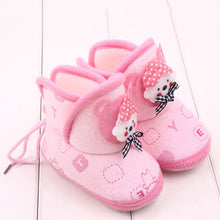 born Boys Girls Cartoon Prewalker Fleece Boots Baby Toddler Indoor Crib Shoes PY5