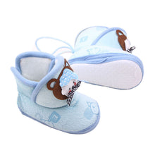 born Boys Girls Cartoon Prewalker Fleece Boots Baby Toddler Indoor Crib Shoes PY5