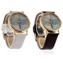 3 Colors Lady Retro Watch Women Dragonfly Dial PU Leather Band Quartz Clock Wrist Watches Alloy Watch