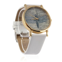 3 Colors Lady Retro Watch Women Dragonfly Dial PU Leather Band Quartz Clock Wrist Watches Alloy Watch