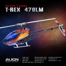 Original ALIGN T-REX 470LM Dominator Super Combo Microbeast PLUS Flybarless System 6CH RC Helicopter