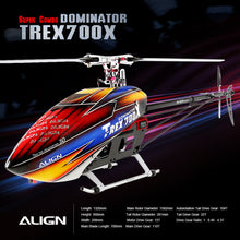Original RC Remote Control ALIGN T-REX 700X Dominator Super Combo Set 6CH Flybarless System RC Helicopter