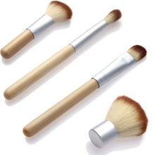 Professional 4Pcs Bamboo Handle Makeup Brush Set Cosmetics Tools Kit Powder Blush Brushes Make Up Brush