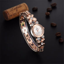 & Fashion Daisies Flower Women Watch Rose Gold Bracelet Wrist Watch Women Girl Dress Clocks